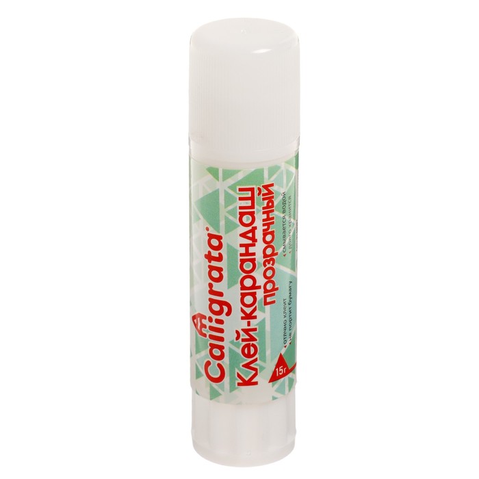 

Клей-карандаш Calligrata 15 грамм PVA прозрачный, усиленная формула, 24шт.
