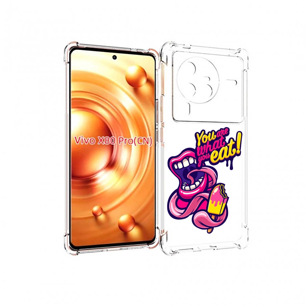 

Чехол MyPads ты-то-что-ты-ешь для Vivo X80 PRO, Прозрачный, Tocco