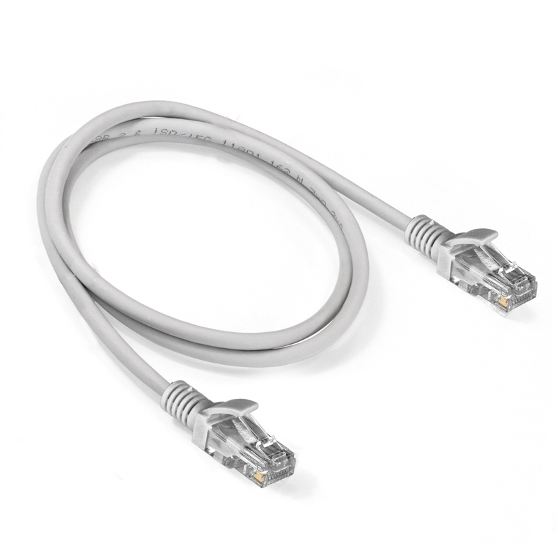 

Патч-корд ExeGate RJ45 - RJ45 вилка-вилка 1м (EX286381RUS) серый