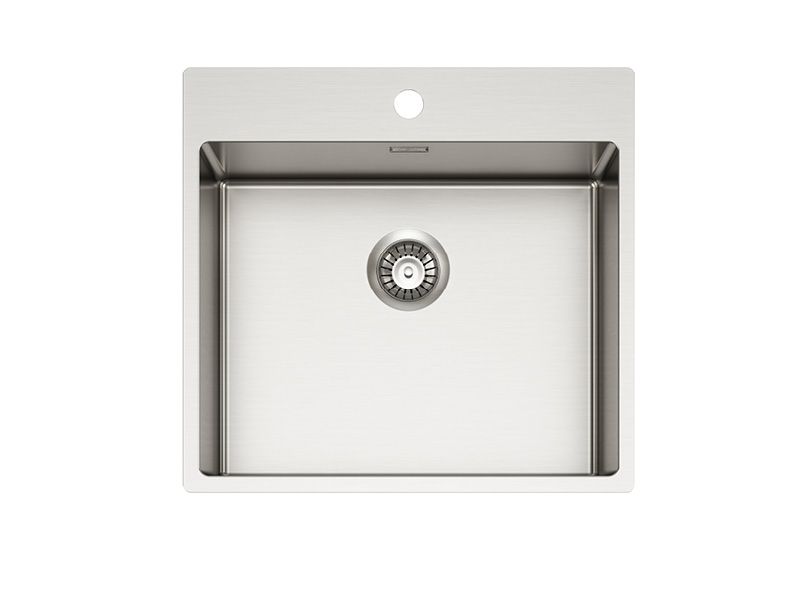 

Мойка для кухни ALVEUS NOX 120 1149937 BRS 540x515x200 с интегрированным сифоном, Серебристый, NOX 120