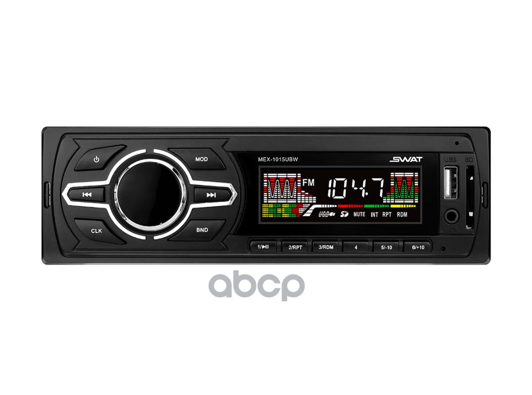 

Автомагнитола SWAT MEX-1015UBW /1 din,4х50 вт,MP3,USB,SD бел.кнопки/ 1шт