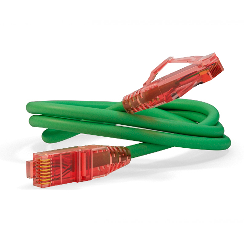 Hyperline PC-LPM-UTP-RJ45-RJ45-C5e-1M-LSZH-GN Патч-корд