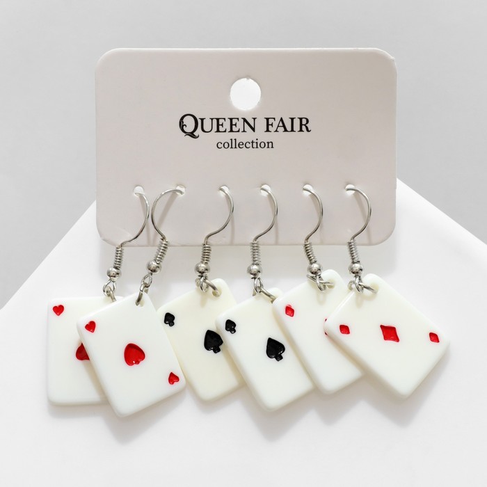 

Комплект серег из бижутерного сплава Queen Fair Берта, акрил, Берта