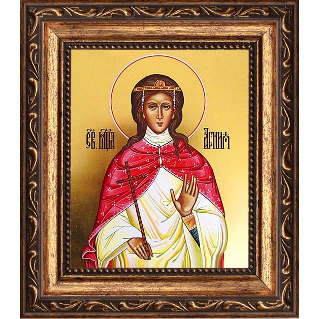 

Агния (Анна) Римская, дева, мученица. Икона на холсте.