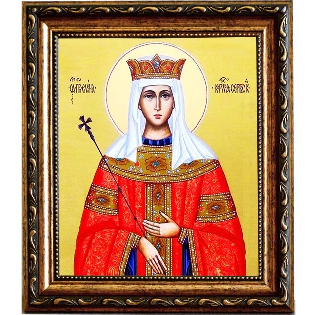 

Елена Сербская королева преподобная. Икона на холсте.