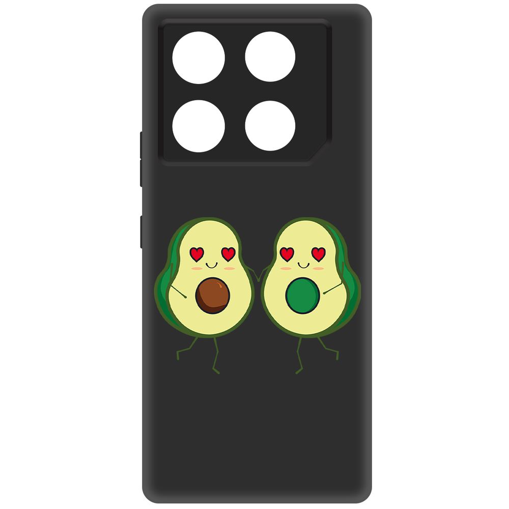 

Чехол-накладка Krutoff Soft Case Авокадо Пара для INFINIX GT 20 Pro черный