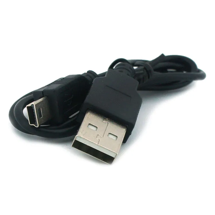 Кабель AMFOX USB 2.0 Type-A - Mini USB 2.0 Type-B, черный