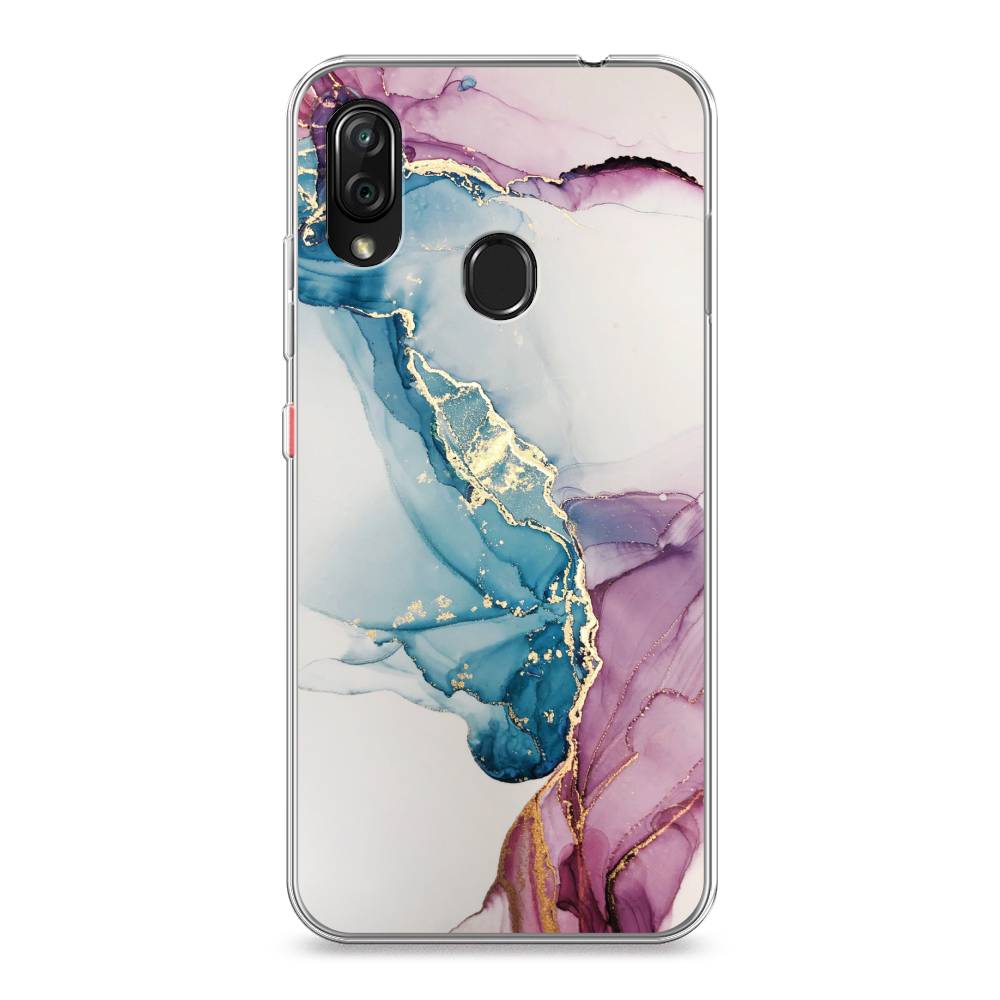 

Чехол на ZTE Blade V10 Vita "Розовые разводы рисунок", 132650-3