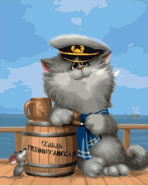 

Картина по номерам «Моряк»
