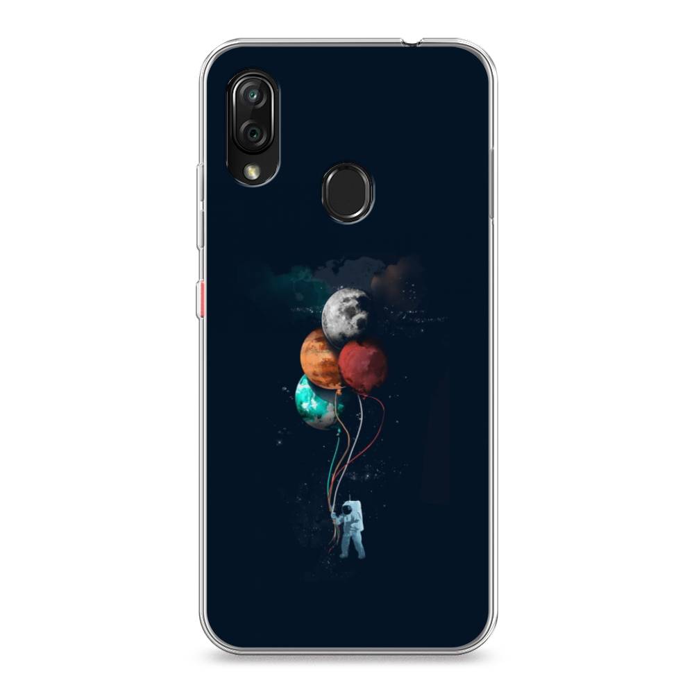 

Чехол на ZTE Blade V10 Vita "Космонавт с шариками", Разноцветный, 132650-4