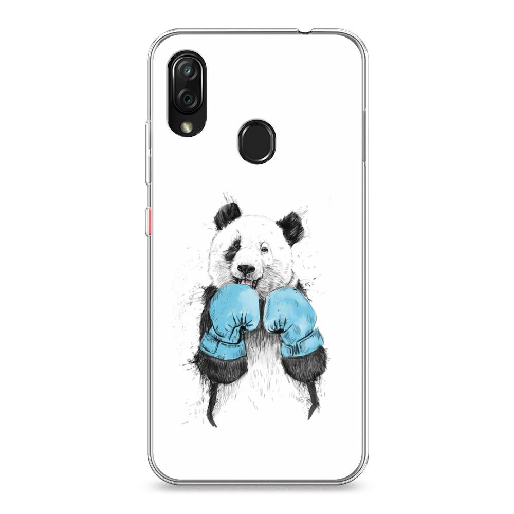 

Чехол на ZTE Blade V10 Vita "Панда боксер", Голубой;белый;серый, 132650-1