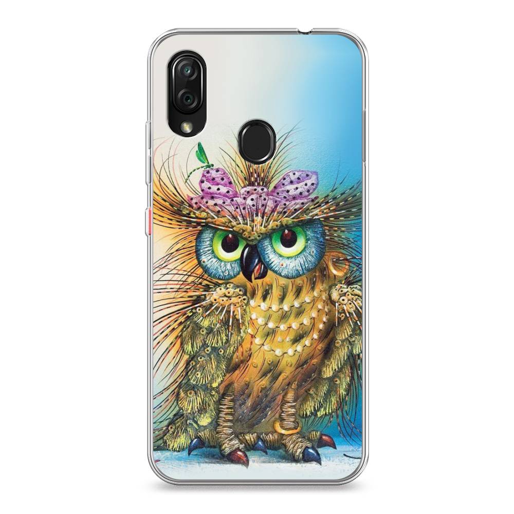 

Чехол на ZTE Blade V10 Vita "Модная сова", Коричневый;голубой, 132650-1