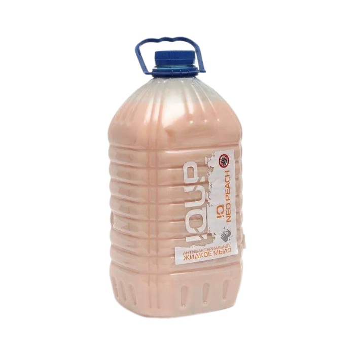Антибактериальное жидкое мыло IQUP Clean Care Peach, аромат персика, ПЭТ, 5 л