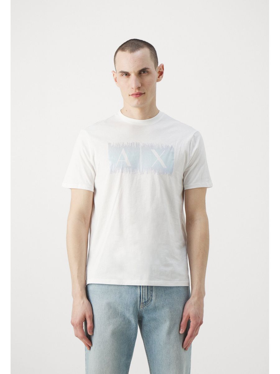 

Футболка мужская Armani Exchange ARC22O0G0 белая XL, Белый, ARC22O0G0