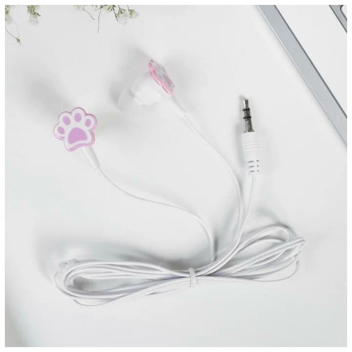 

Наушники проводные в коробке, «Пой громче всех», вакуумные, белые