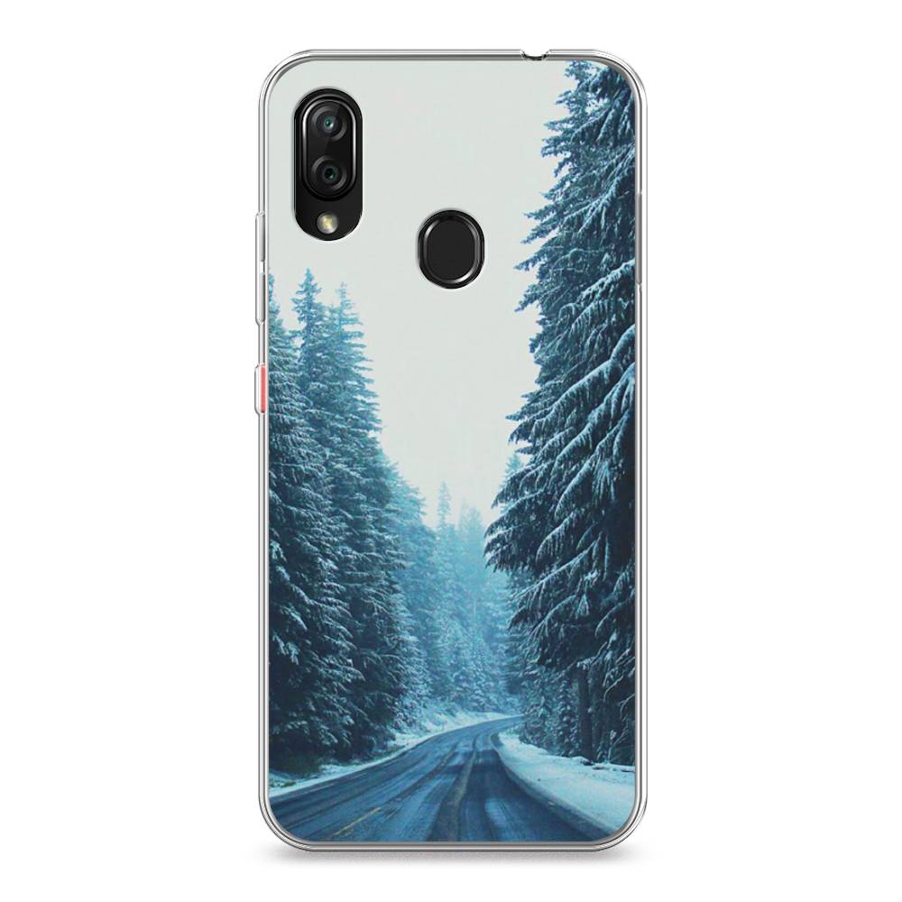 

Чехол на ZTE Blade V10 Vita "Зима 9", Бежевый;голубой;черный, 132650-2
