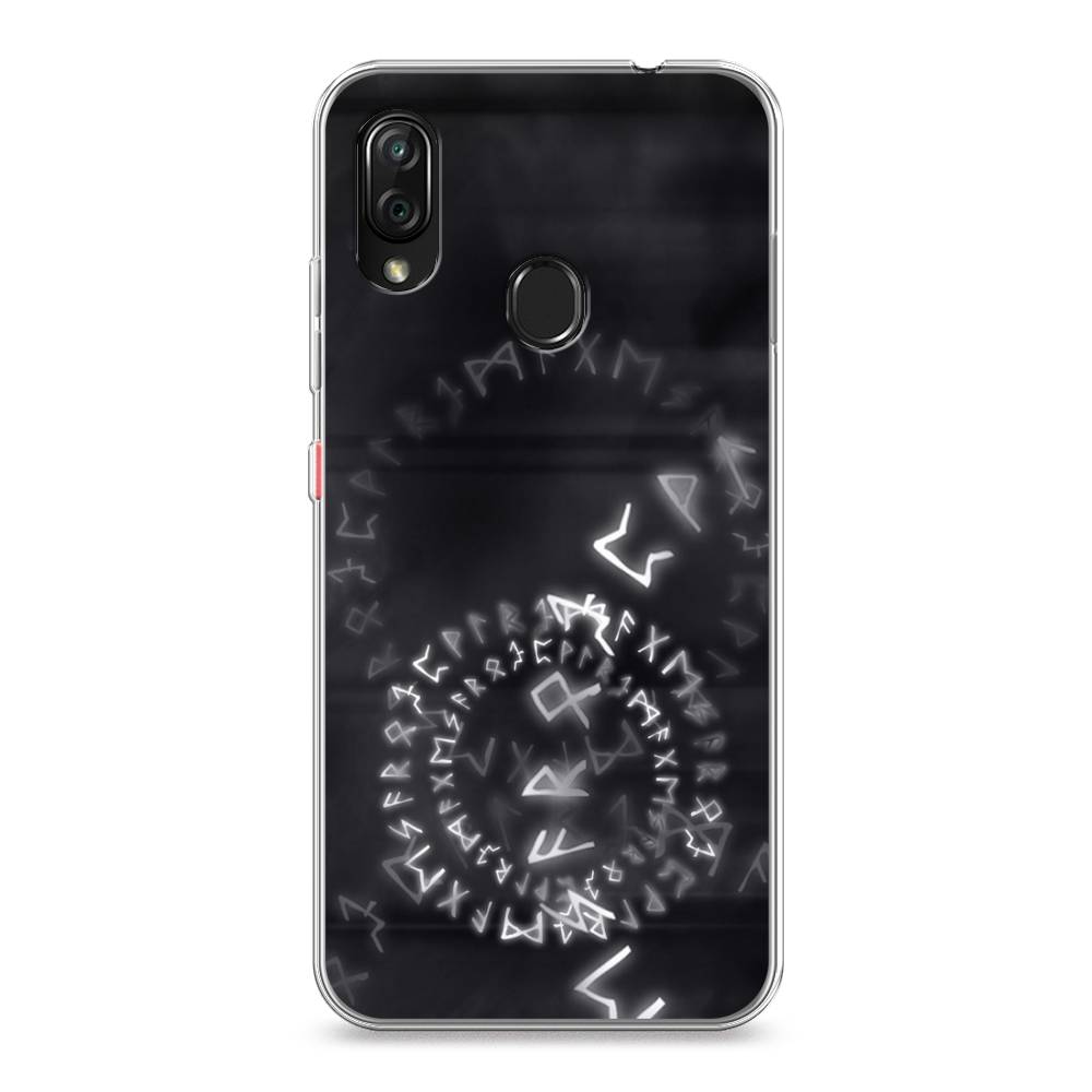 

Чехол на ZTE Blade V10 Vita "Руны", Серый;черный, 132650-3
