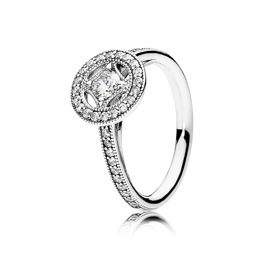 

Кольцо из серебра с фианитом р. 15.5 Pandora 191006CZ, 191006CZ