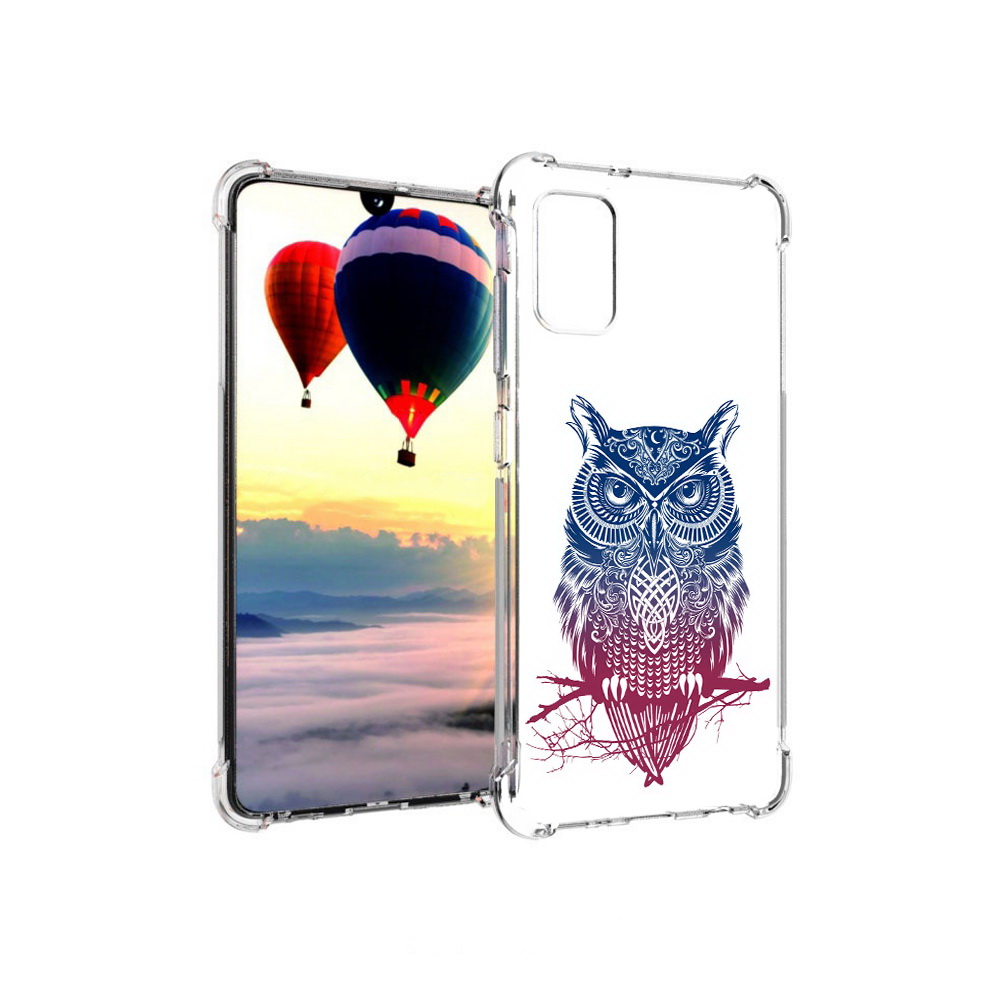 

Чехол MyPads Tocco для Samsung Galaxy A41 хиппи сова (PT147427.483.664), Прозрачный, Tocco