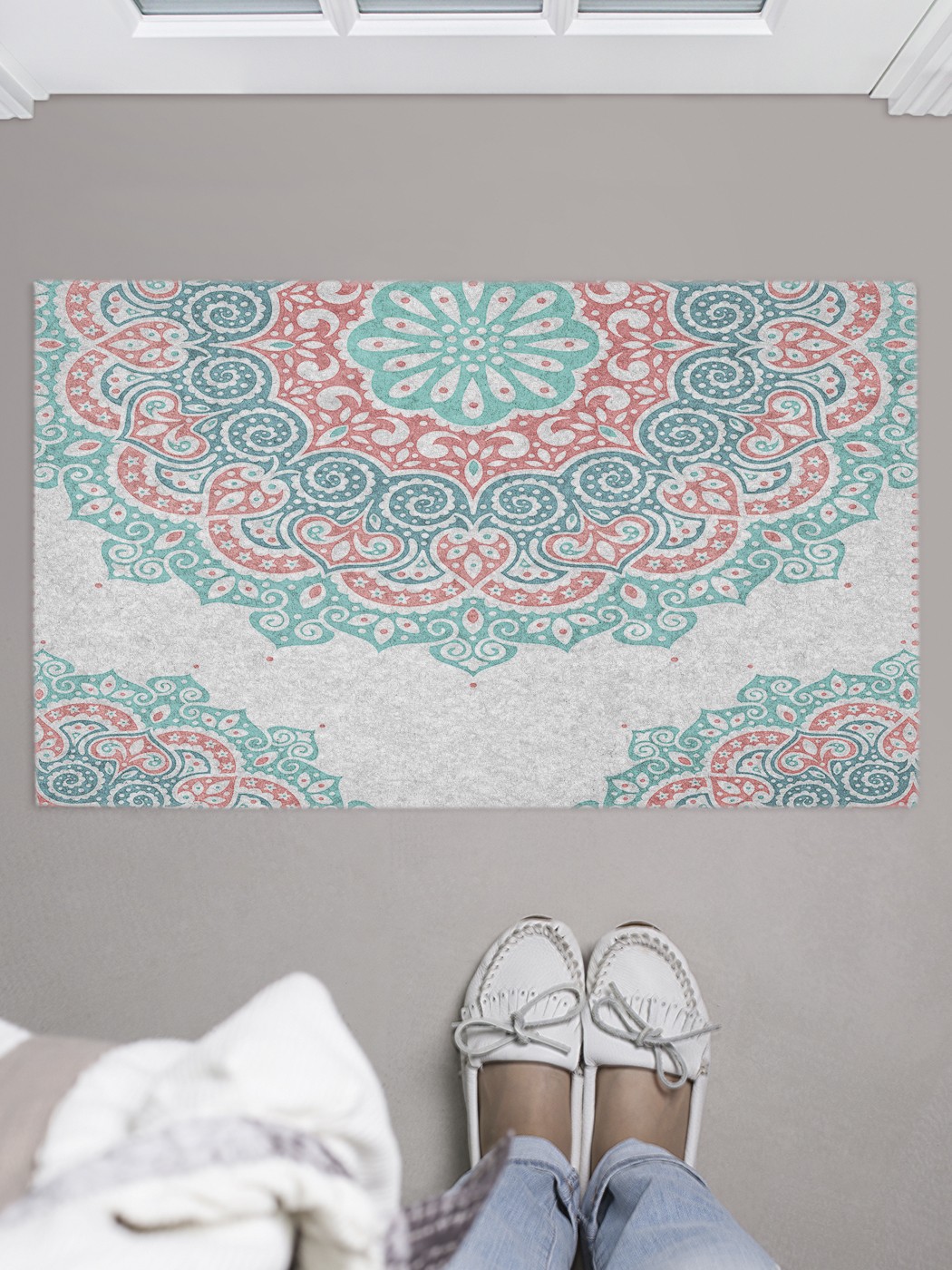 

Придверный коврик в прихожую для обуви, на резиновой основе, 75x45 см door_46514 JoyArty