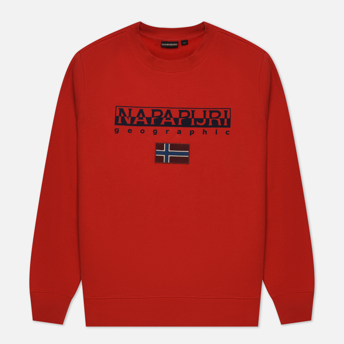 

Мужская толстовка Napapijri Ayas Crew Neck красный, Размер L, Ayas Crew Neck