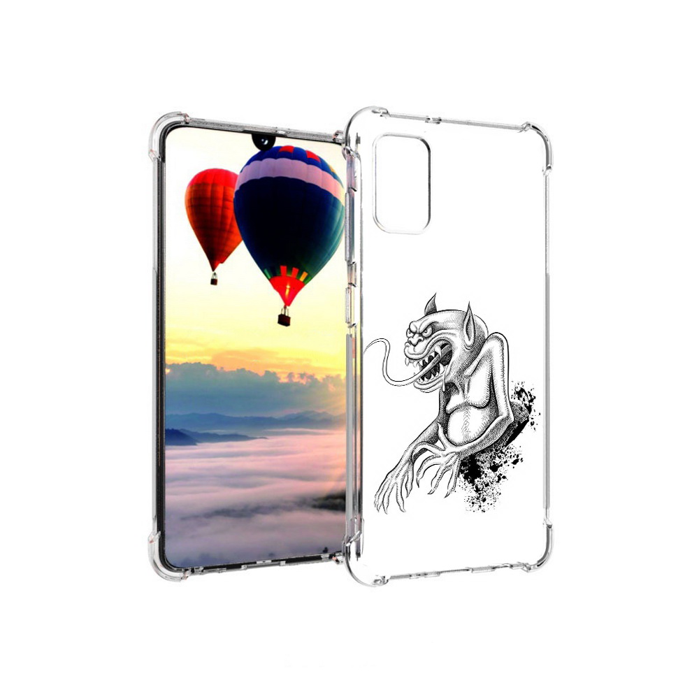 

Чехол MyPads Tocco для Samsung Galaxy A41 чорт (PT147427.483.692), Прозрачный, Tocco