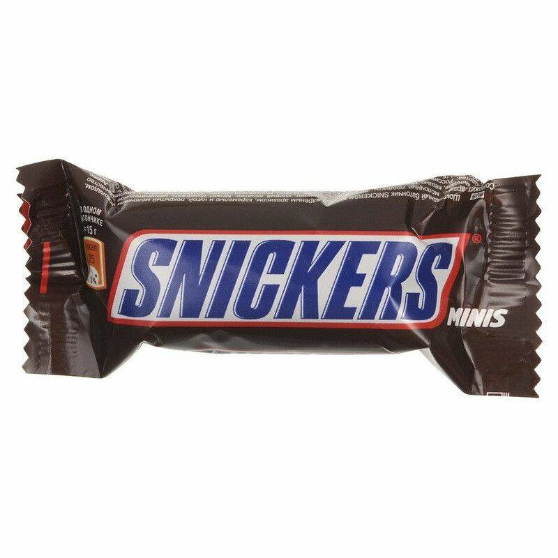 Шоколад Snickers Minis, короб, 2,9кг