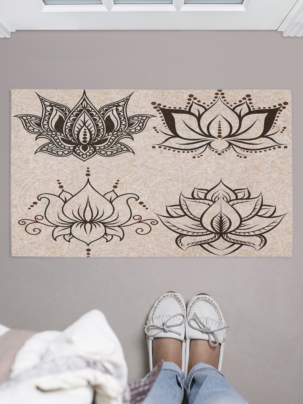 

Придверный коврик в прихожую для обуви, на резиновой основе, 75x45 см door_46537 JoyArty