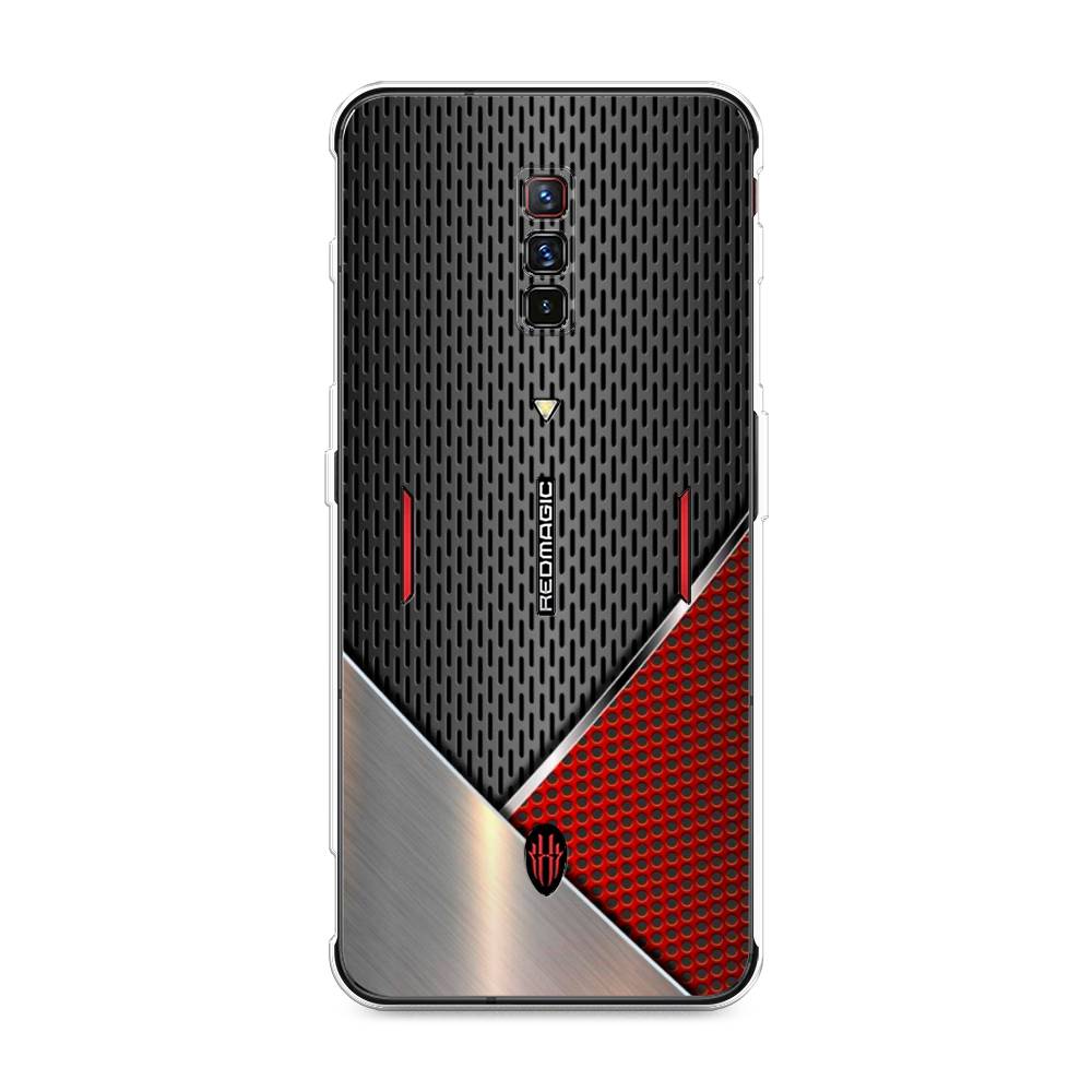 фото Силиконовый чехол "стальной металл" на zte nubia red magic 6 awog