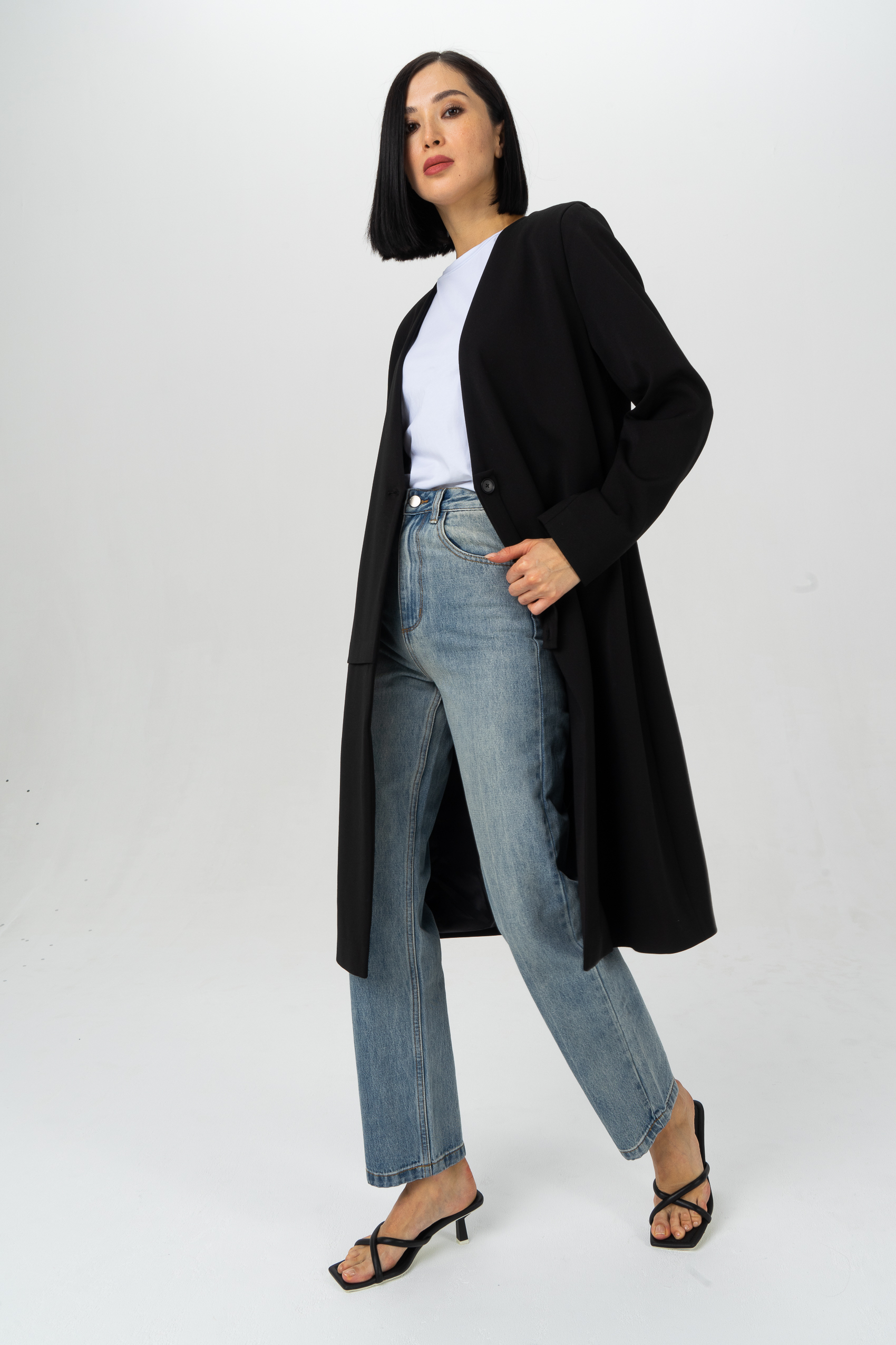 

Пиджак женский Ennergiia AW23-SH02 черный 48 RU, AW23-SH02