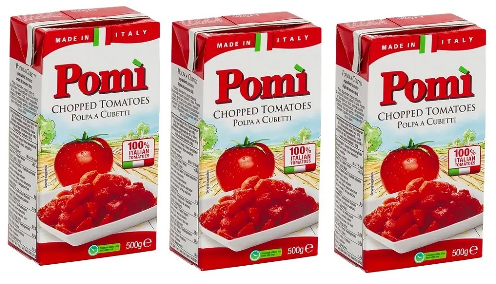 Мякоть томатов Pomi в кубиках, 3 шт х 500 г