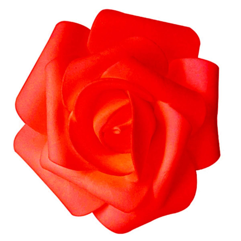 Украшение декор Роза красная 12см 1шт