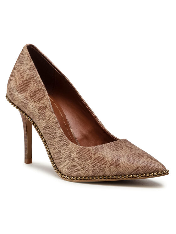 

Туфли женские Coach Waverly Sig Pump G4374 коричневые 35.5 EU, Коричневый, Waverly Sig Pump G4374