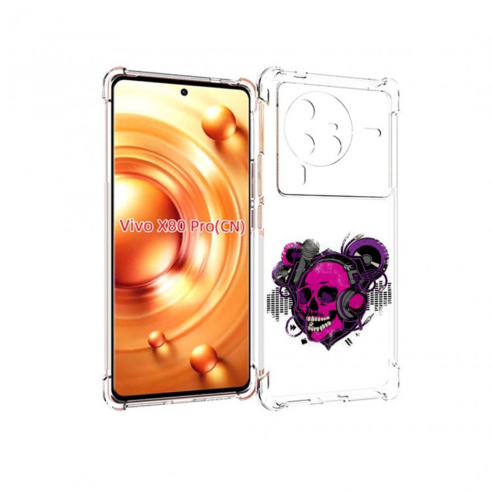 

Чехол MyPads череп 1 для Vivo X80 PRO, Прозрачный, Tocco