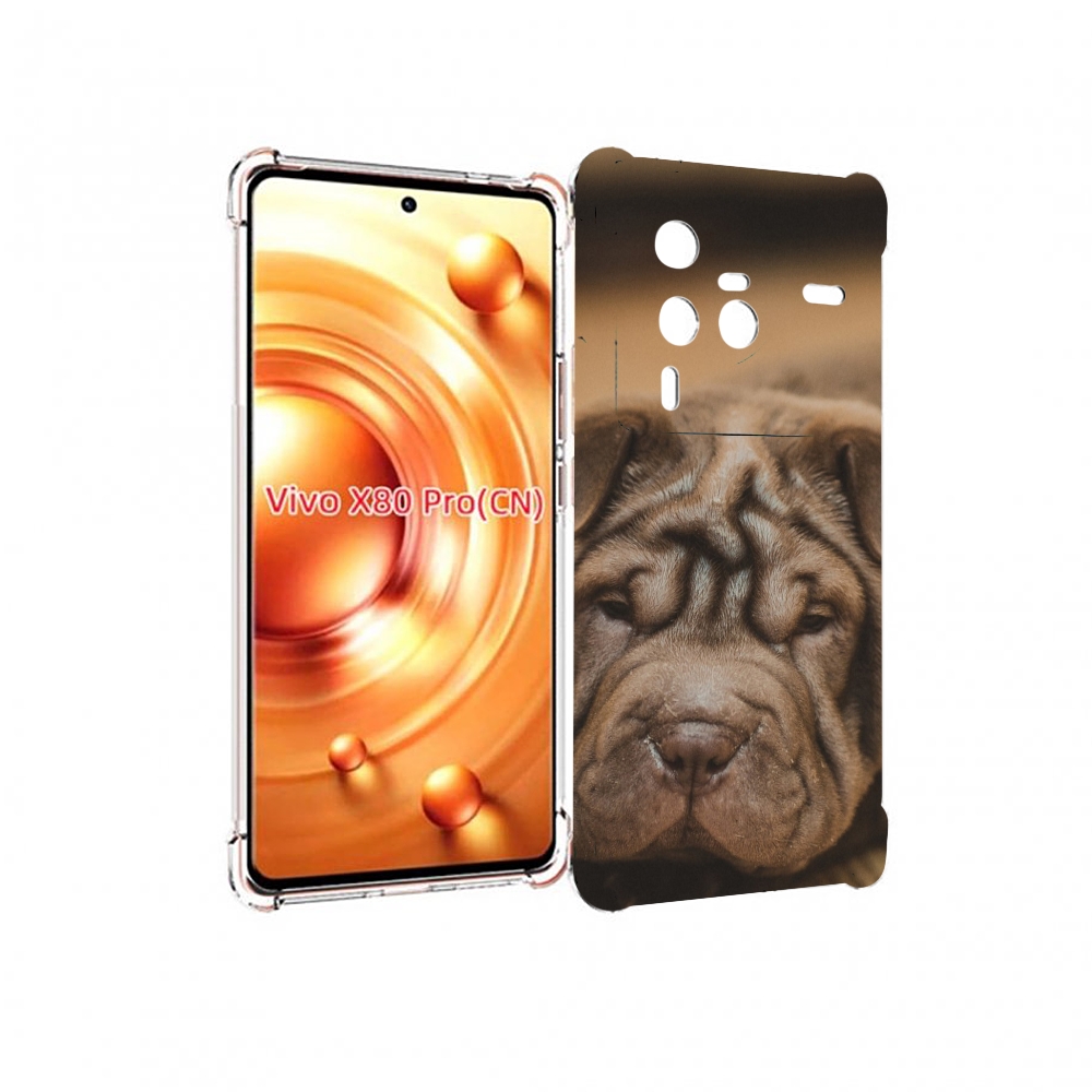 

Чехол MyPads шарпеи для Vivo X80 PRO, Прозрачный, Tocco