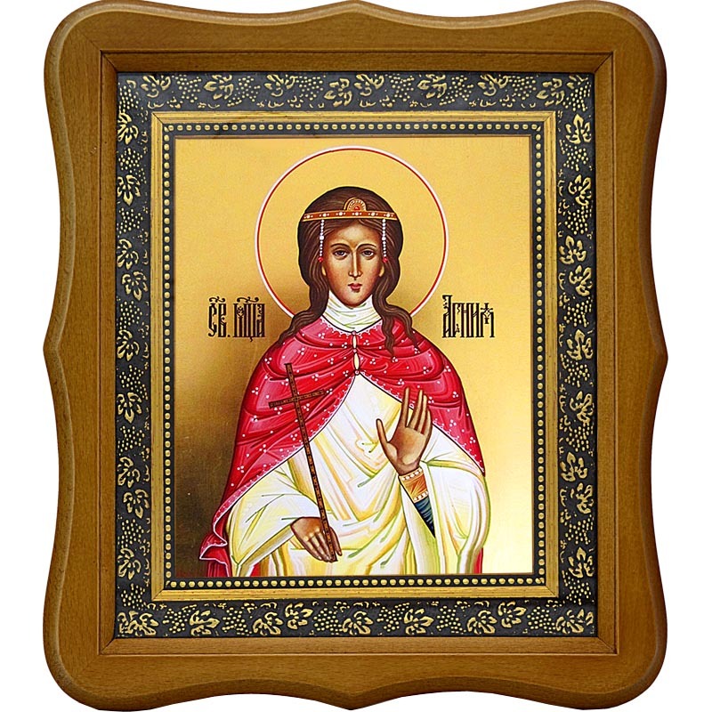 

Агния (Анна) Римская, дева, мученица. Икона на холсте.