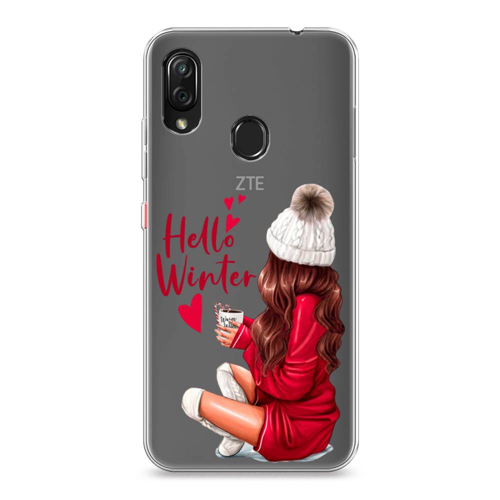 

Чехол на ZTE Blade V10 Vita "Hello winter", Красный;белый;коричневый, 132650-5