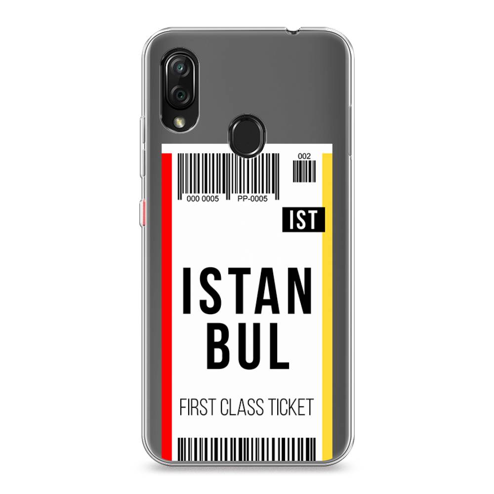 

Чехол на ZTE Blade V10 Vita "Билет в Стамбул", Белый;черный;красный, 132650-6