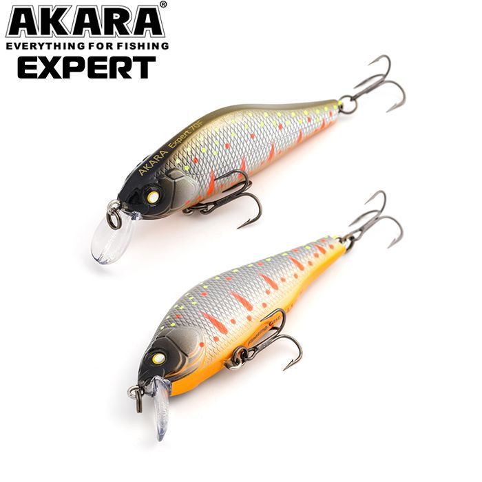 

Воблер Akara Expert 70F 9 гр 1/3 oz 2,8 in A110, Разноцветный, Expert