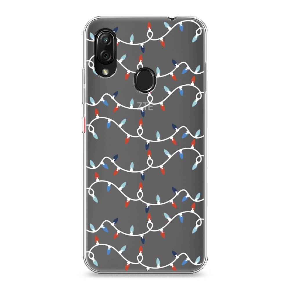 

Чехол на ZTE Blade V10 Vita "Разноцветная гирлянда", Белый;красный;синий, 132650-5