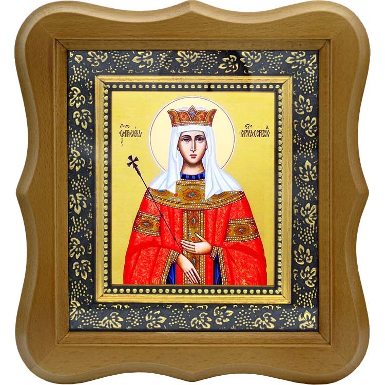 

Елена Сербская королева преподобная. Икона на холсте.