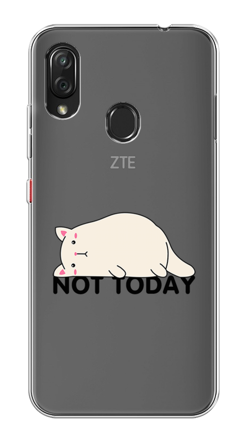 

Чехол на ZTE Blade V10 Vita "Cat not today", Белый;розовый;черный, 132650-1