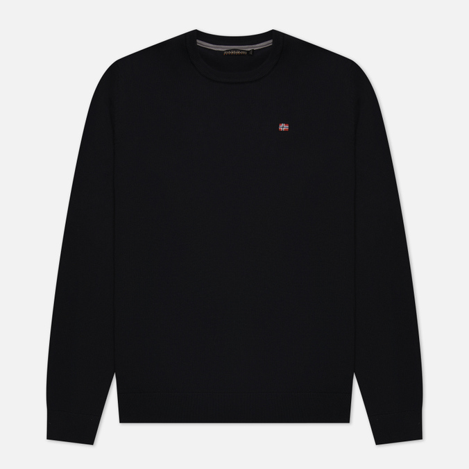 

Мужской свитер Napapijri Droz Crew Neck чёрный, Размер M, Черный, Droz Crew Neck