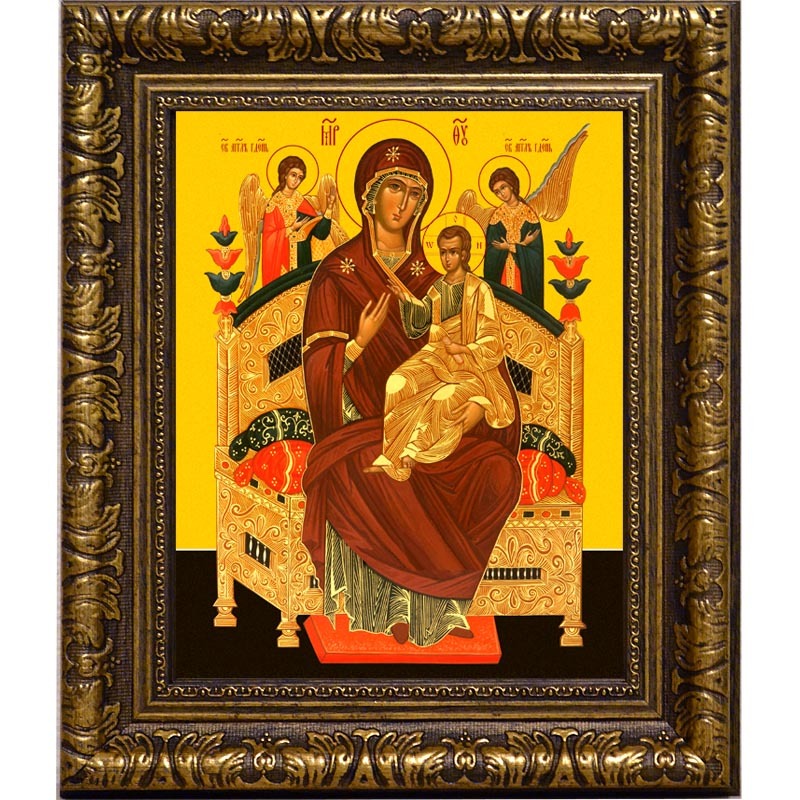 

Всецарица «Пантанасса». Икона Божьей Матери на холсте.