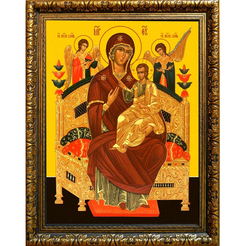 

Всецарица «Пантанасса». Икона Божьей Матери на холсте.