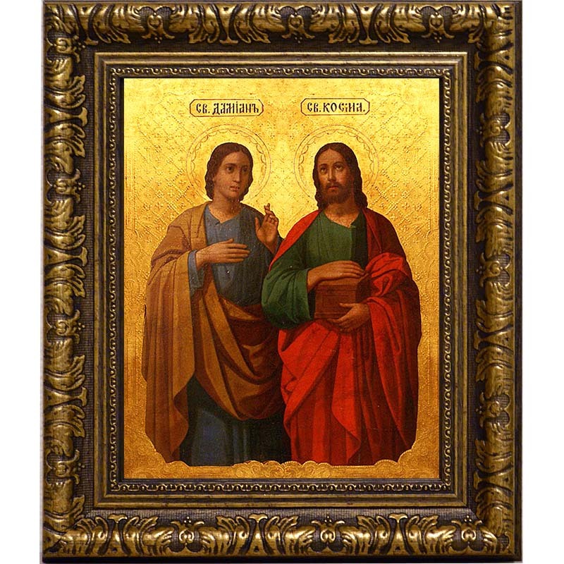 

Косма и Дамиан Святые бессребреники. Икона на холсте.