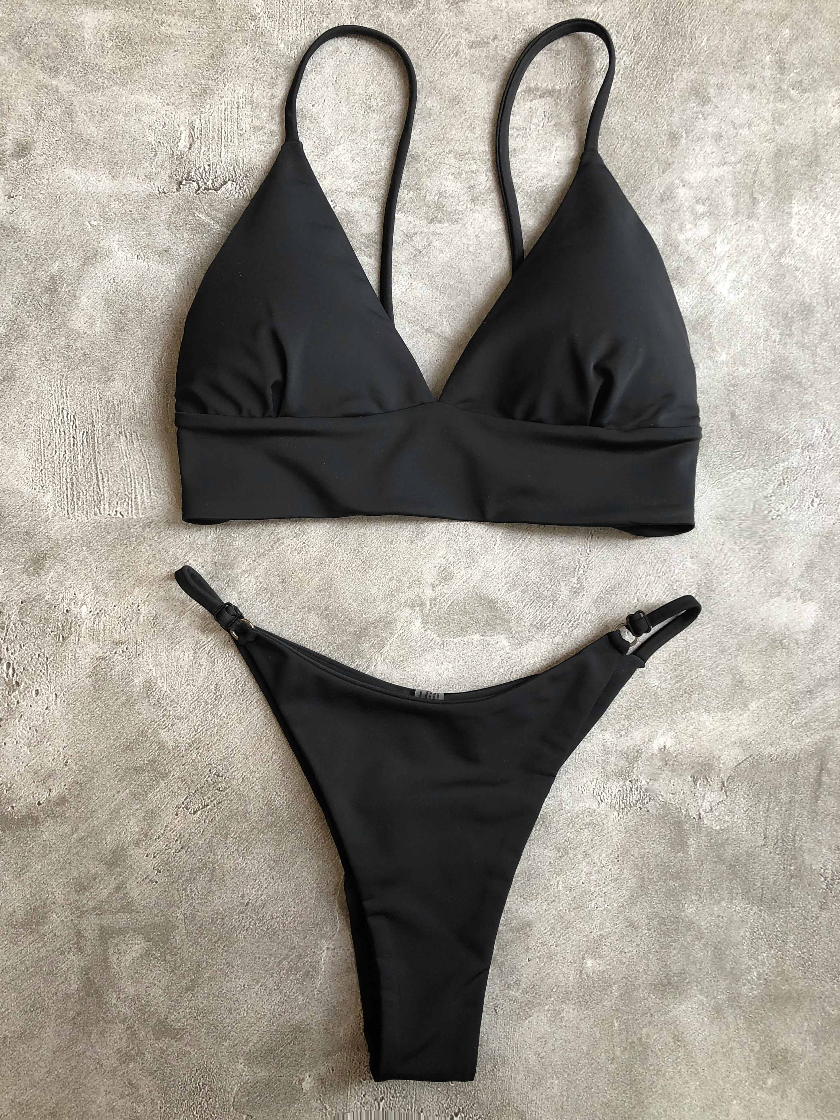 

Купальник раздельный женский Balibikini Мэгги матовый черный XS, Мэгги матовый