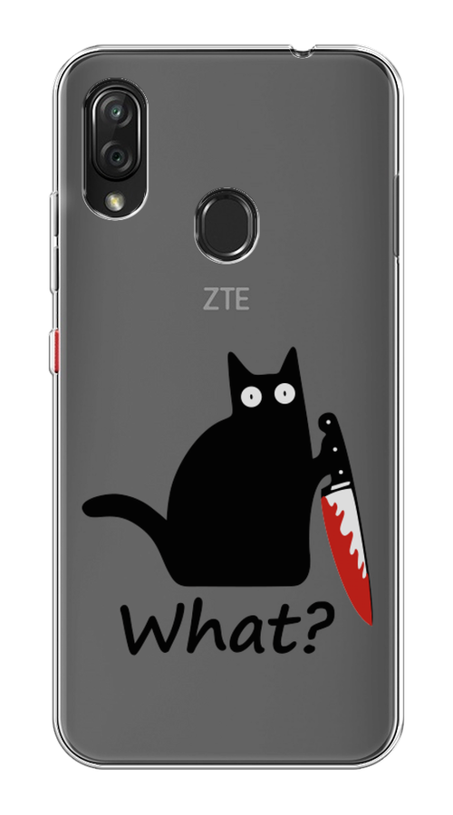 

Чехол на ZTE Blade V10 Vita "Котик с ножом", Черный;красный, 132650-6