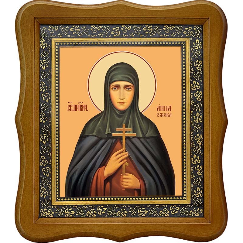 

Анна Ежова Пре­по­доб­но­му­че­ни­ца. Икона на холсте.