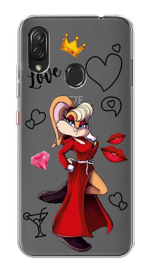 

Чехол на ZTE Blade V10 Vita "Rich Lola Bunny", Красный;бежевый;оранжевый, 132650-6